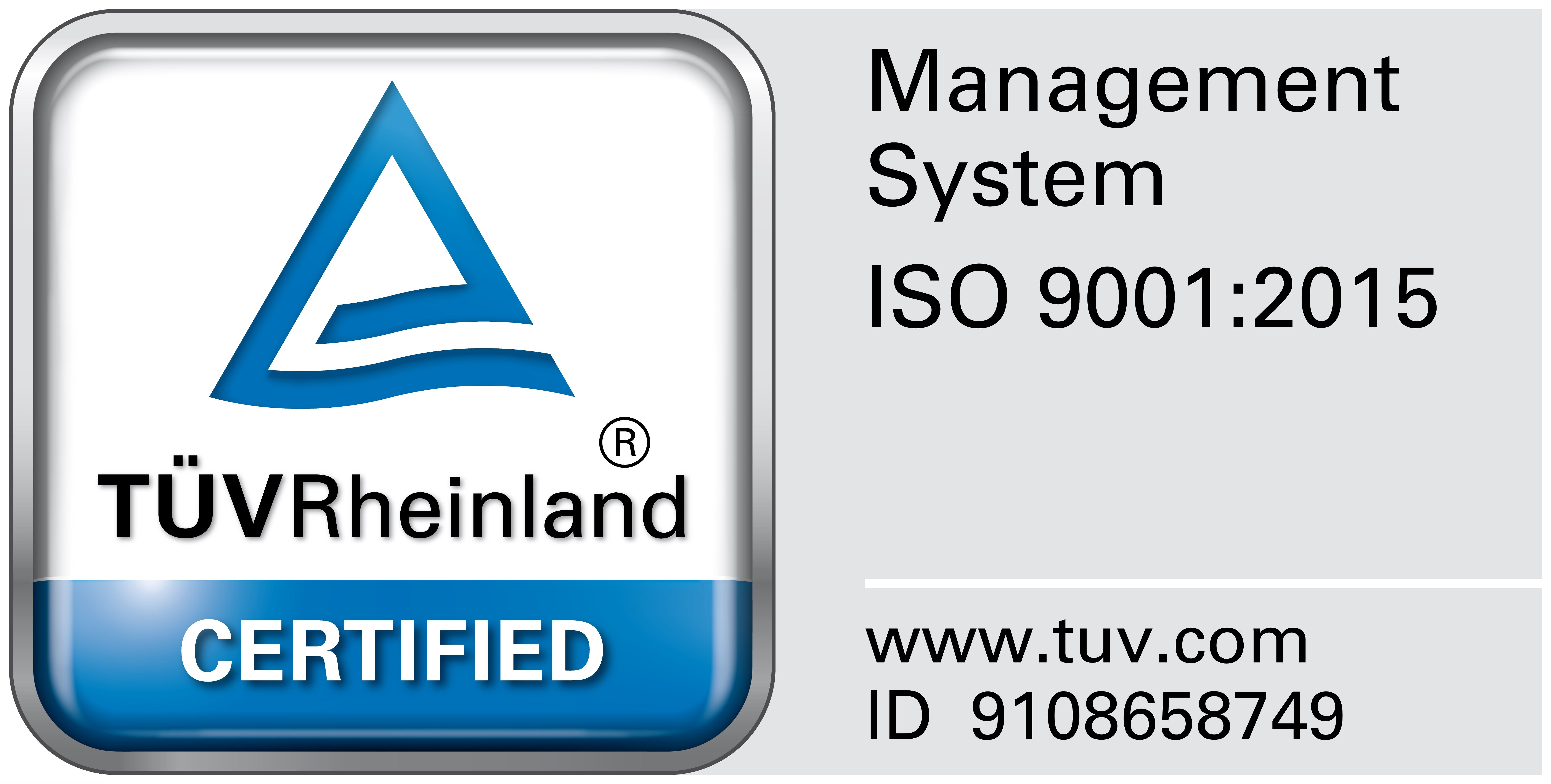TUV Test Mark for ISO 9001