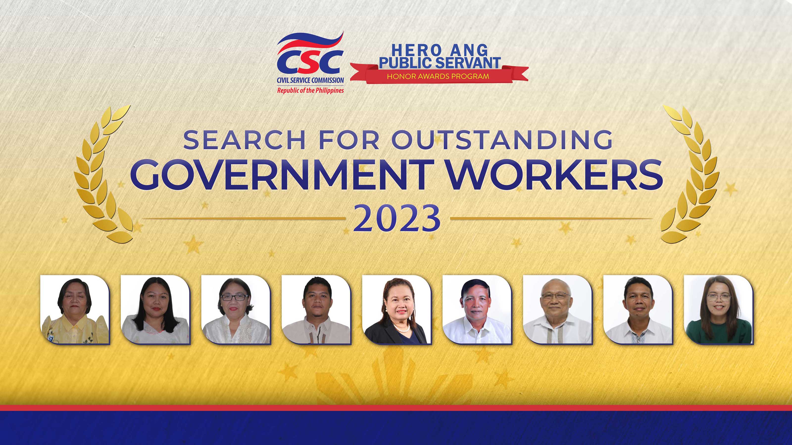 9 ProudViscans declared as CSC outstanding gov’t workers in Region 8