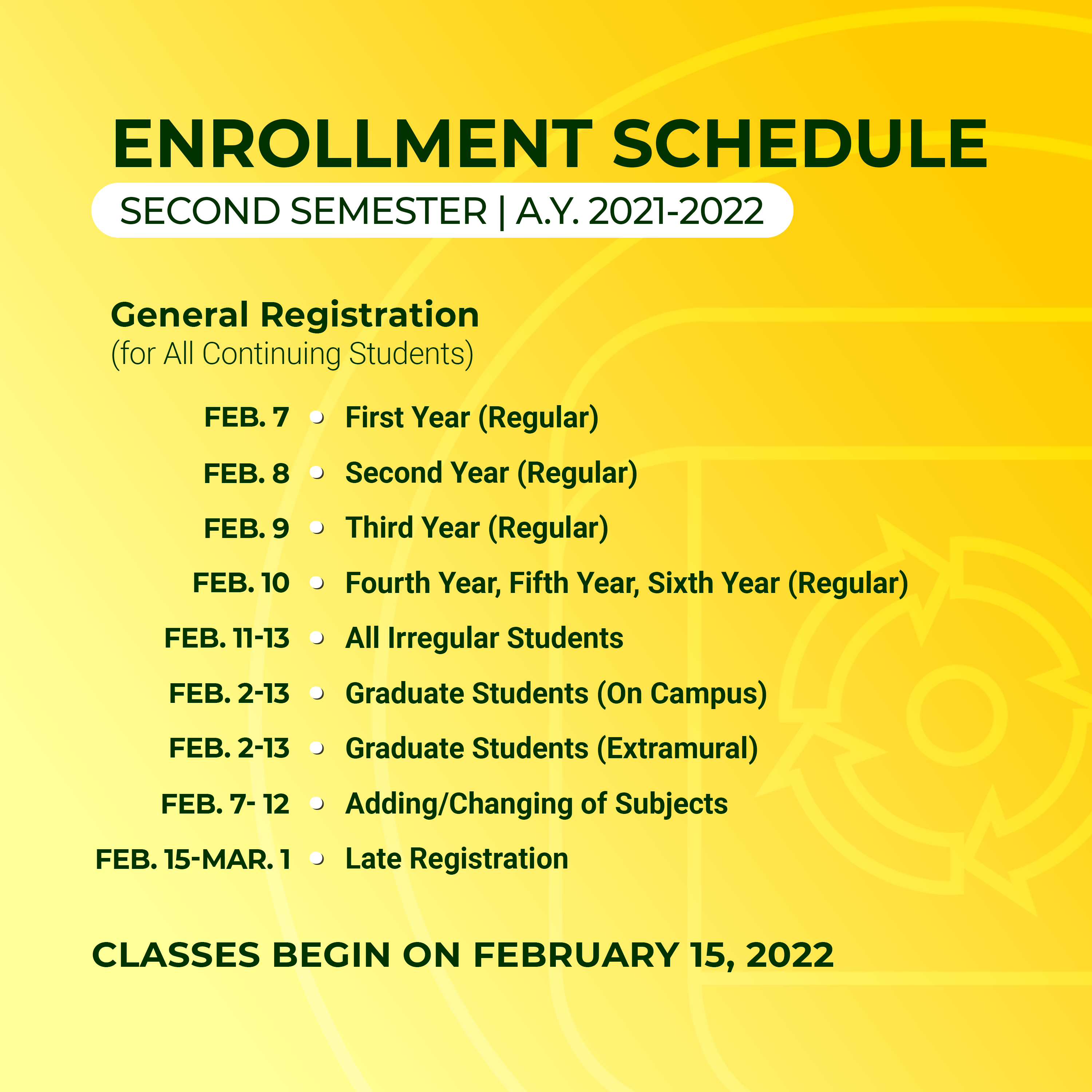 EnrollAtVSU Enrollment Procedures for A.Y. 20212022 2nd Semester