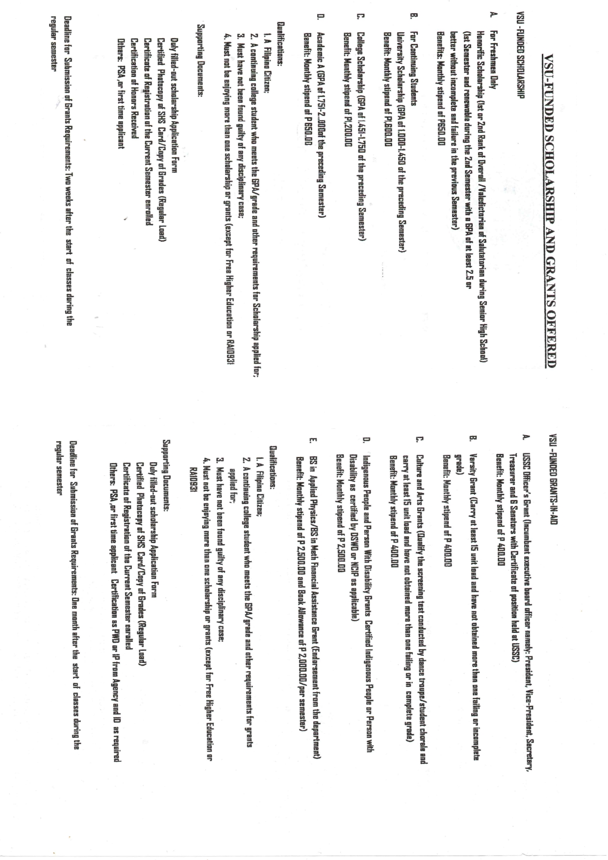 handout undergrad student scholarships grants page 0002